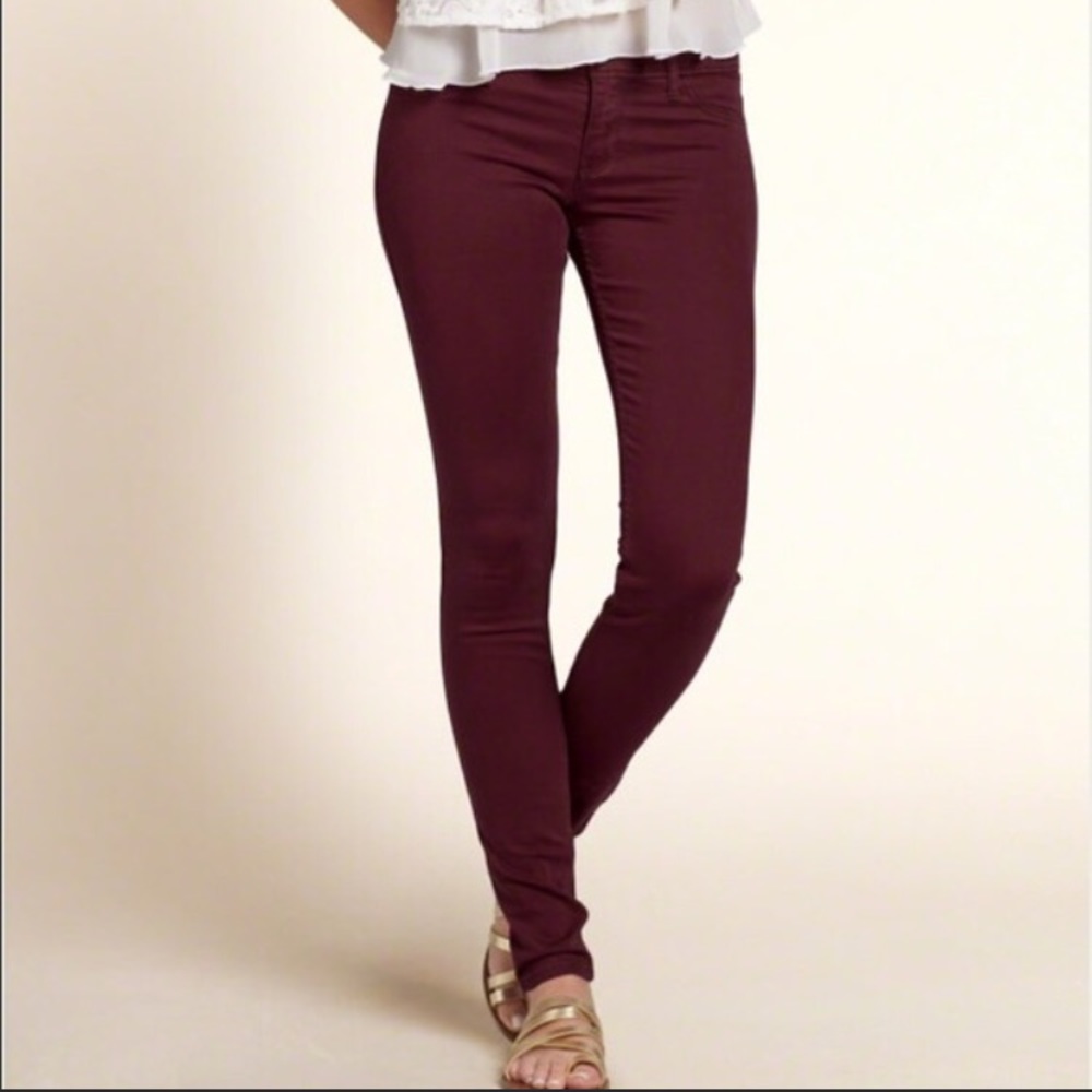 •SOLD• Beautiful burgundy Hollister pants